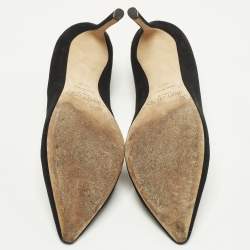 Pre Owned Jimmy Choo Romy Size 36.5 Black Suede Pumps