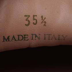 مملوكة مسبقًا حذاء رياضي جيمي تشو ميامي سويدي وغليتر بني/ ذهبي مقاس 38