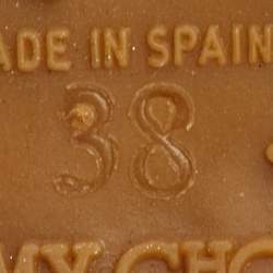 Pre Owned Jimmy Choo Prima Size 38 Pink Suede Cork Platform Wedge Slide Sandals