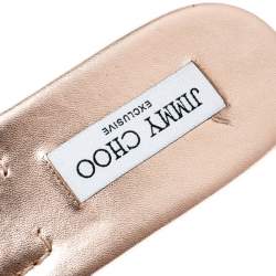 Pre Owned صندل سلايد جيمي تشو ناندا فضي مقاس 38