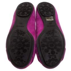 Pre Owned حذاء باليرينا فلات جيمي تشو مورس سويدي وردي مقاس 39.5