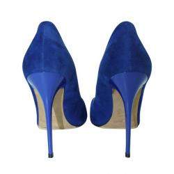 Pre Owned Jimmy Choo Blue Suede Anouk  Pumps