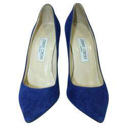 Pre Owned Jimmy Choo Blue Suede Anouk  Pumps