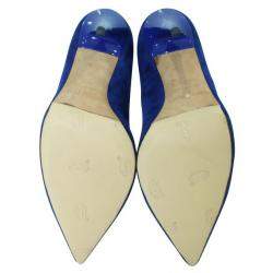 Pre Owned Jimmy Choo Blue Suede Anouk  Pumps
