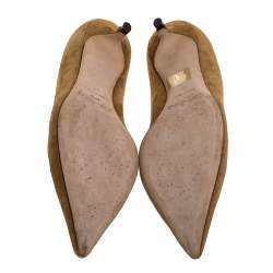 Pre Owned حذاء كعب عالى جيمى تشو جلد أسود لامع مقاس 39