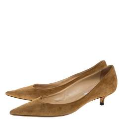 Pre Owned حذاء كعب عالى جيمى تشو جلد أسود لامع مقاس 39