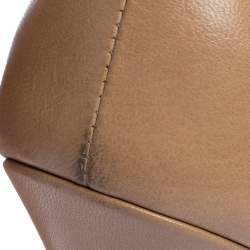 Jimmy Choo Beige Leather Platform Peep Toe Pumps Size 39.5