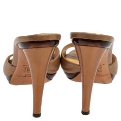 Jimmy Choo Gold Leather Slide Sandals Size 38