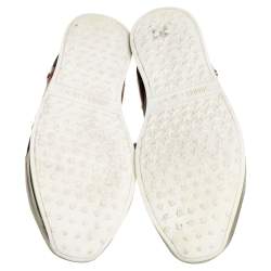 Pre Owned Jimmy Choo Multicolor Suede And Leather Low Top Sneakers Size 40