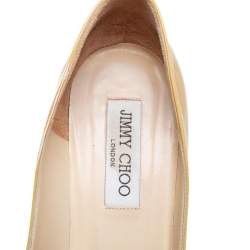 Jimmy Choo Yellow Patent Leather Cosmic Platform Pumps Size 39.5