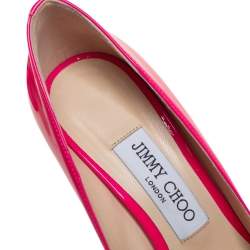 Pre Owned Jimmy Choo Pink Patent Leather Romy Pumps Size 36