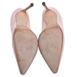 Pre Owned Jimmy Choo Beige Patent Leather Romy Pumps Size 36