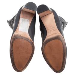 Pre Owned حذاء رياضي جيمي تشو داينو جلد رصاصي مقاس 37