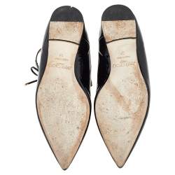 Pre Owned Jimmy Choo Black Patent Leather Sage Ballet Flats Size 37