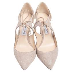 Pre Owned Jimmy Choo Beige Nubuck  Leather Vanessa Pumps Size 40