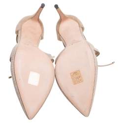 Pre Owned Jimmy Choo Beige Nubuck  Leather Vanessa Pumps Size 40