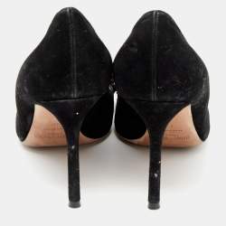 Pre Owned Jimmy Choo Black Suede Thelma Embellished Pumps Size 40