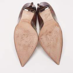 Pre Owned حذاء كعب عالي جيمي تشو أفريل جلد متقزح متعدد الألوان مقاس 40