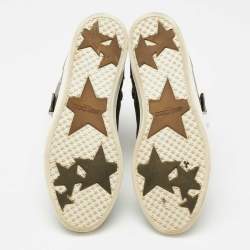 Pre Owned Jimmy Choo Metallic Grey Leather Ankle Length Boots Size 37