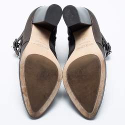 مملوكة مسبقًا Jimmy Choo Metallic Leather Ankle Boots Size 36