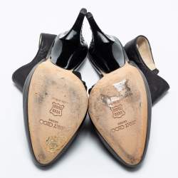 Pre Owned Jimmy Choo Black Leather Ankle Strap  Sandals Size 38