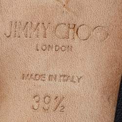 Jimmy Choo Black Leather Pointed Toe D'orsay Pumps Size 39.5