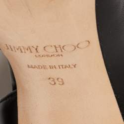 Pre Owned Jimmy Choo Black Leather Sophia D'orsay Pumps Size 39