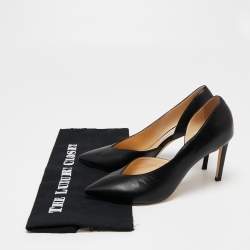 Pre Owned Jimmy Choo Black Leather Sophia D'orsay Pumps Size 39