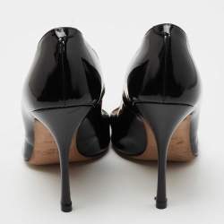 Pre Owned Jimmy Choo Black Patent Leather Love Pumps Size 40.5