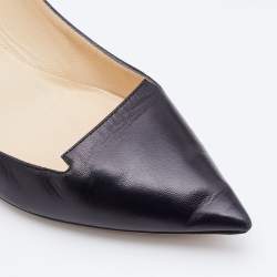 Pre Owned Jimmy Choo Black Leather Avril Pumps Size 39.5