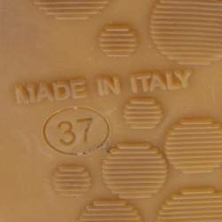 مملوكة مسبقًا Jimmy Choo Multicolor Snakeskin Embossed Leather Prima Espadrille Wedge Sandals Size 37