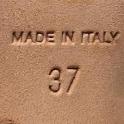 مملوكة مسبقًا Jimmy Choo Light Gold Texture Leather  Strappy  Sandals Size  37