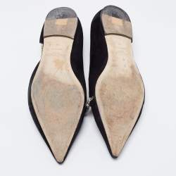 Pre Owned Jimmy Choo Black Suede Trude Ballet Flats Size 40