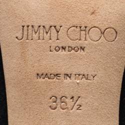 مملوكة مسبقًا Jimmy Choo Suede Shar Peep Toe Slingback Sandals Size 36.5