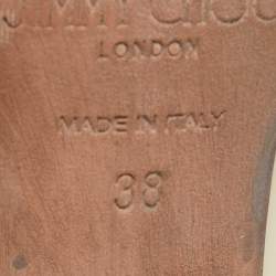 Pre Owned Jimmy Choo Cream Leather Romy Pumps Size 38
