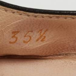 Pre Owned Jimmy Choo Metallic Grey Python Embossed Leather Anouk Pumps Size 35.5