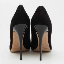 Pre Owned Jimmy Choo Black Suede Dégradé Anouk Pointed-Toe Pumps Size 41