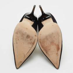 Pre Owned Jimmy Choo Black Suede Dégradé Anouk Pointed-Toe Pumps Size 41