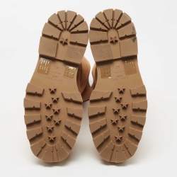 Pre Owned Jimmy Choo Tan Suede Bayu Boots Size 40