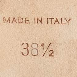 مملوكة مسبقًا Jimmy Choo Black Glitter Suede Cutout Collar Open Toe Sandals Size 38.5