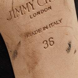 Pre Owned Jimmy Choo Black Suede Romy Pumps Size 36