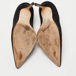 Pre Owned Jimmy Choo Black Suede Romy Pumps Size 36