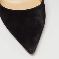 Pre Owned Jimmy Choo Black Suede Romy Pumps Size 36