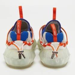 Pre Owned Jimmy Choo Multicolor Leather And Mesh Diamond Trail Sneakers Size 36.5