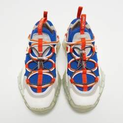 Pre Owned Jimmy Choo Multicolor Leather And Mesh Diamond Trail Sneakers Size 36.5