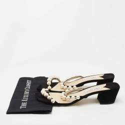 Pre Owned Jimmy Choo Black Suede Amara Slide Sandals Size 43