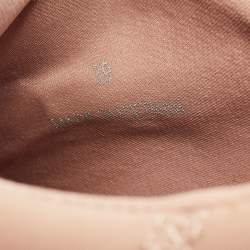 Pre Owned Jimmy Choo Dusty Pink Leather and Neoprene Memphis Sneakers Size 39