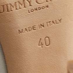 مملوكة مسبقًا Jimmy Choo White Leather Anouk Pumps Size 40
