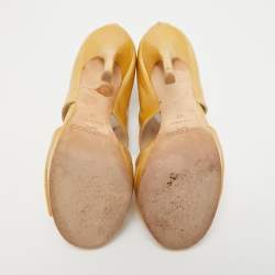 Jimmy Choo Beige Patent Leather ‘Private’ Sandals Size 37