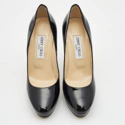 Jimmy Choo Black Patent leather Cosmic Pumps Size 39